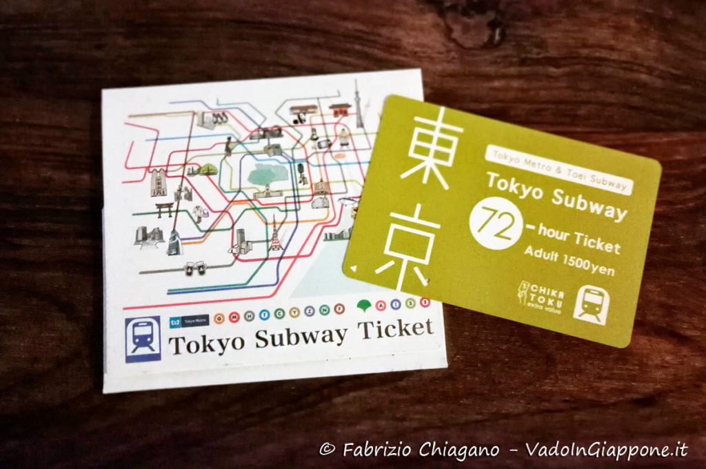 Abbonamento 62 ore alle metropolitane di Tokyo